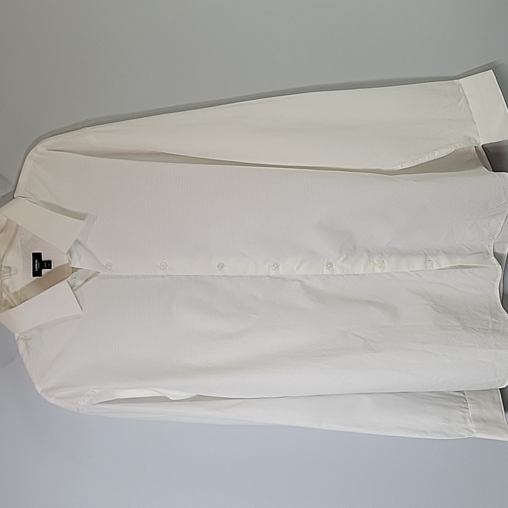 Men's EXPRESS Slim White Dress Shirt Button down size XXL